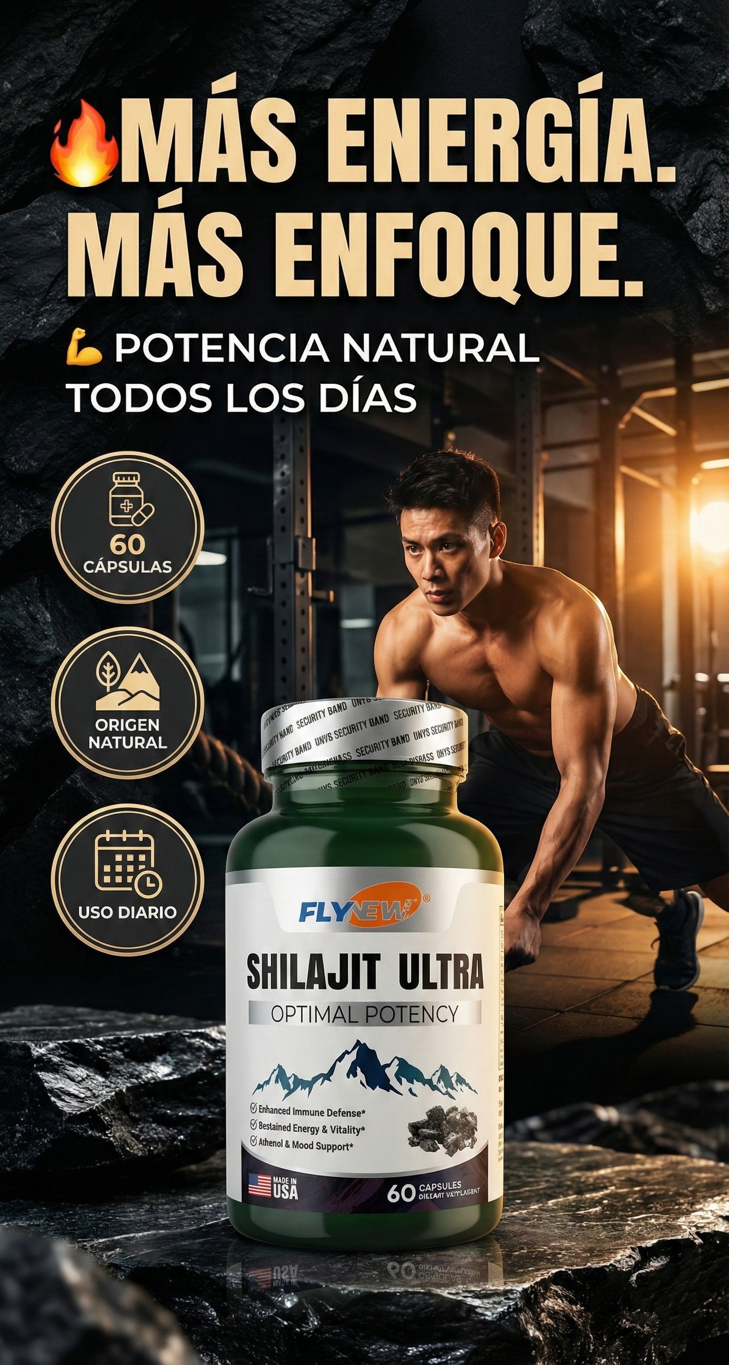 SHILAJIT ULTRA X 60 CAP EN CAJA SEGURID