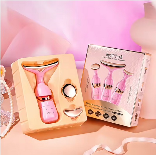 Masajeador Facial 3 en 1 (Rosado)