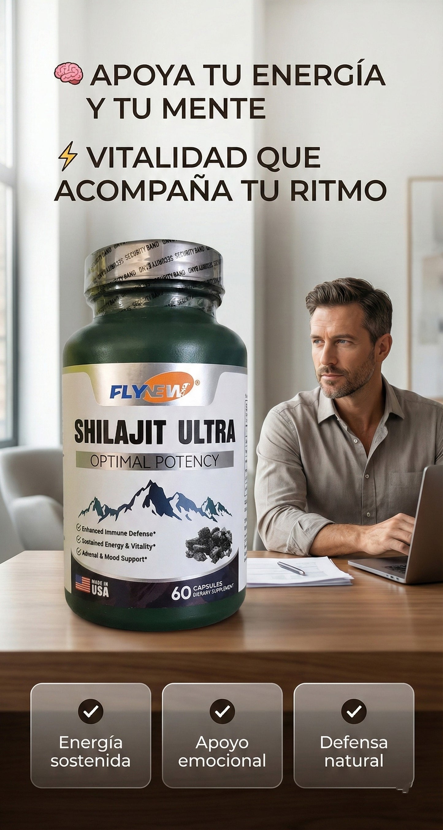 SHILAJIT ULTRA  X 60 CAP EN CAJA SEGURID