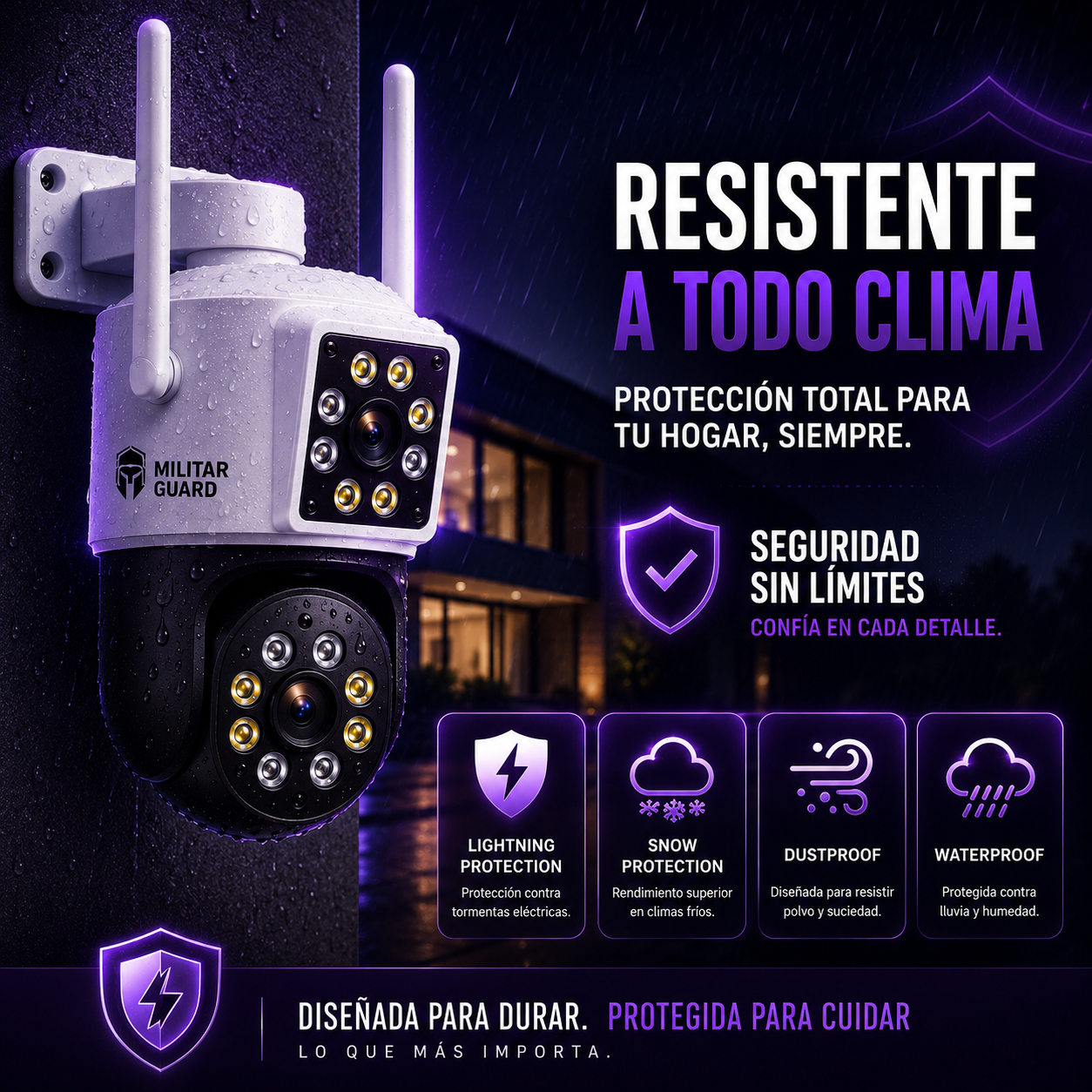 Militar Guard: Cámara de Seguridad - 2 en 1 + Regalo🎁