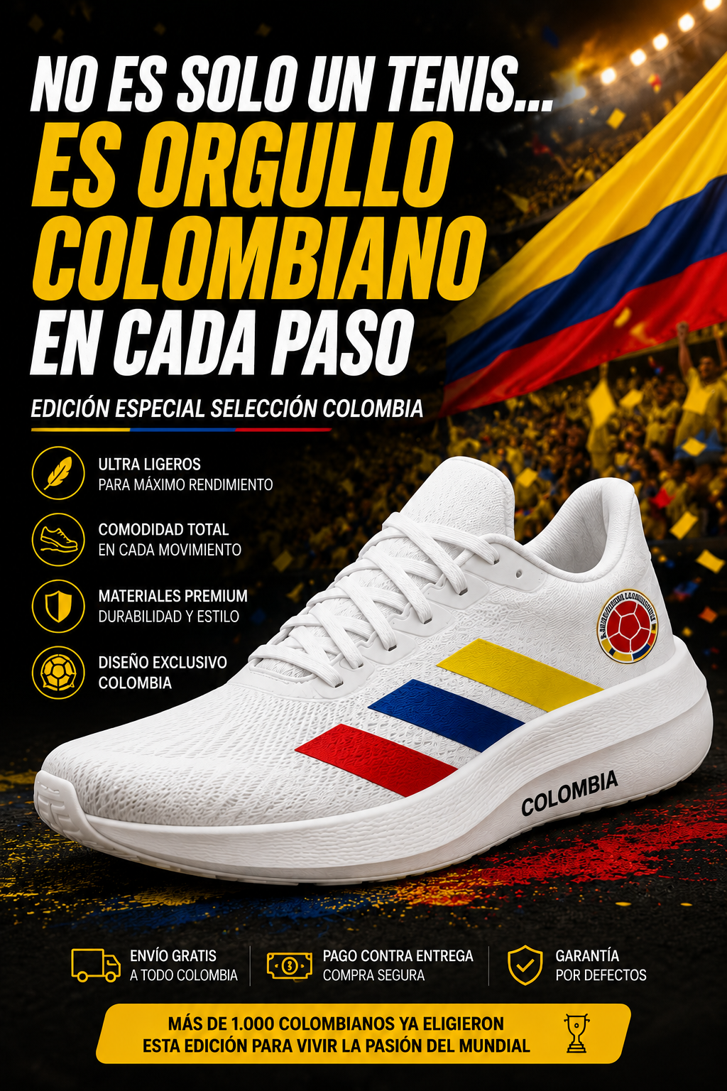 ¿VAS A VER EL MUNDIAL COMO TODOS... O VAS A REPRESENTAR A COLOMBIA EN CADA PASO?ADIZERO TRICOLOR™