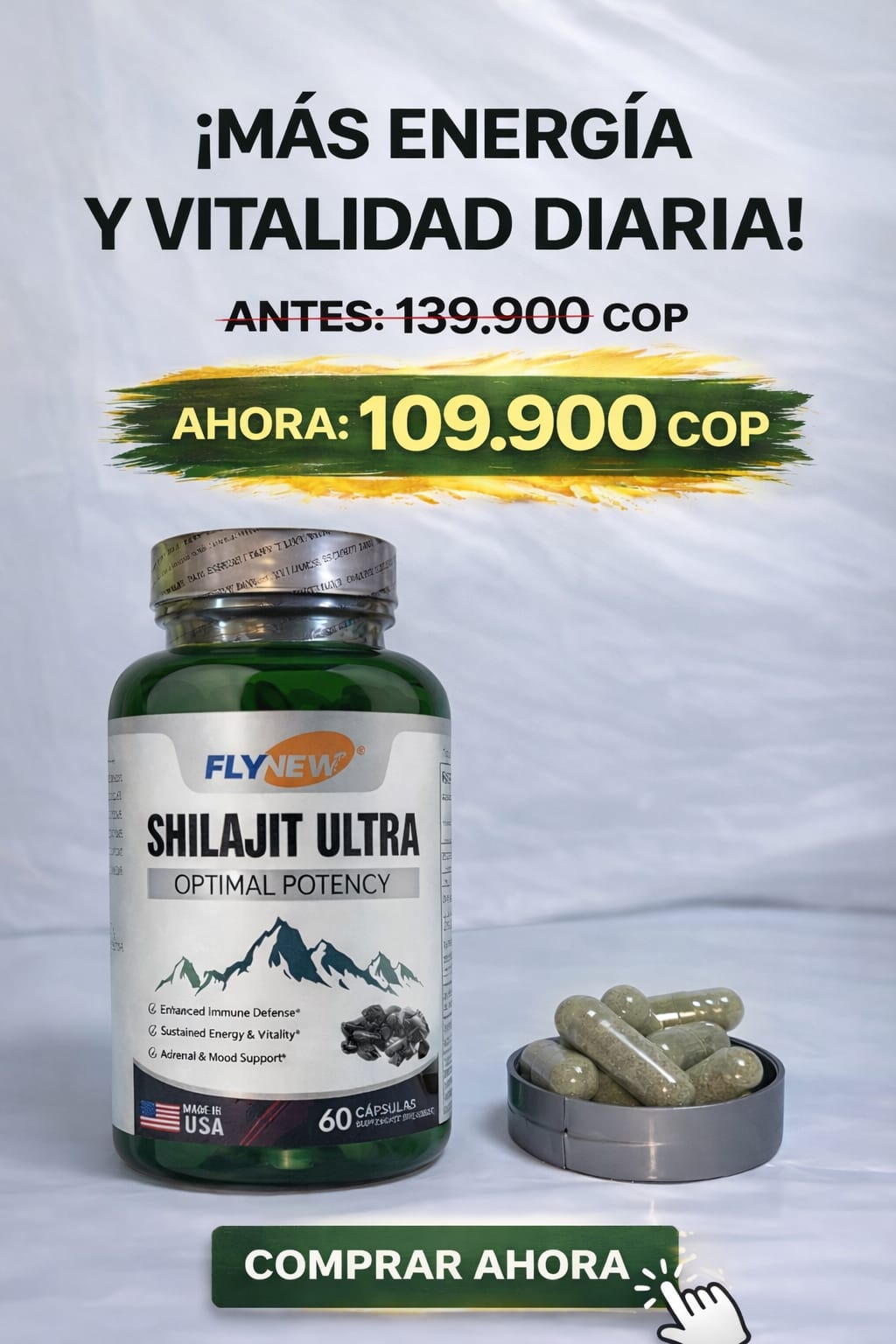 SHILAJIT ULTRA  X 60 CAP EN CAJA SEGURID