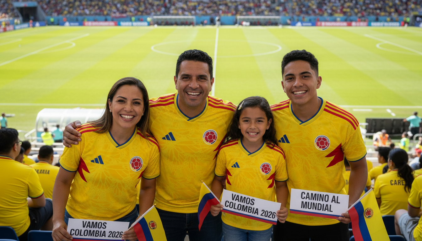 CAMISETA OFICIAL COLOMBIA MUNDIAL 2026