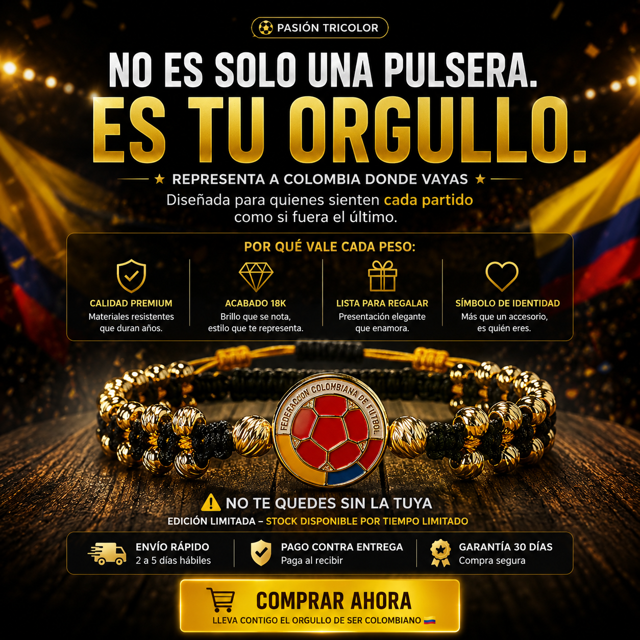 MILES DE COLOMBIANOS YA LA LLEVAN AHORA TE TOCA A TI - REPRESENTA A COLOMBIA SIN DECIR UNA SOLA PALABRA.